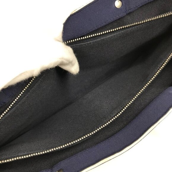 CHANEL Bag Tote Bag Hand Bag polyamide Navy/Silver - Picture 10 of 16